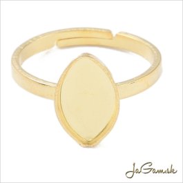 Základ na prsteň s lôžkom CHIRURGICKÁ OCEĽ 14x7mm, 1ks (CH1775g)